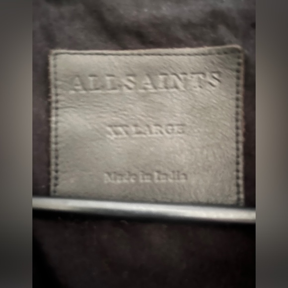 All saints Cora leather Jacket. Black size XXL. Worn maybe 10-12 times. - Picture 7 of 7